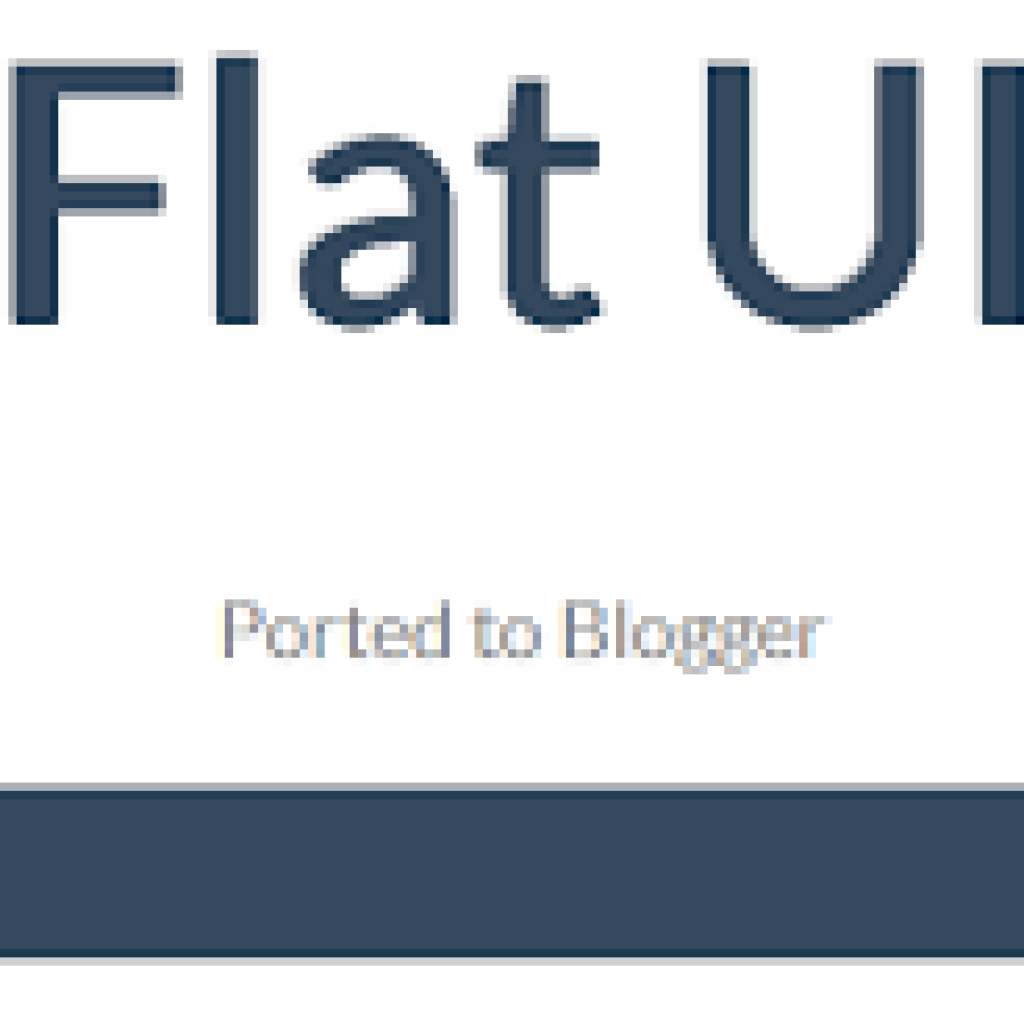FlatUI Blogger Template