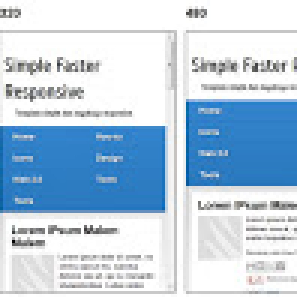 Simple Faster Responsive